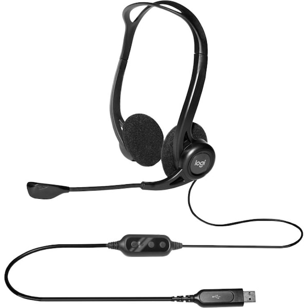 Logitech 960 Usb Computer Headset (White Box) 981-000836 - main